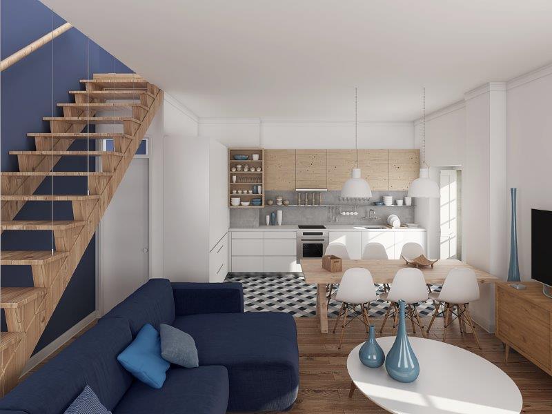 2 Bedroom Duplex in Vila Berta, Graça, Lisboa