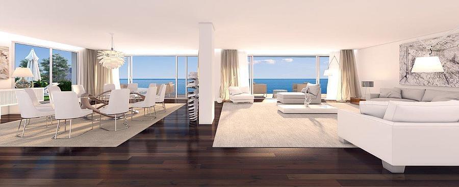 3 bedroom apartment with a swimming pool in gated community