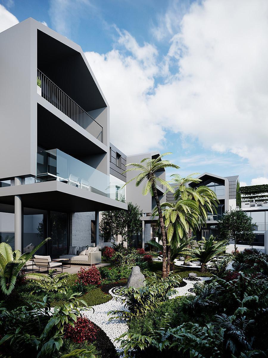 2 bedroom apartment with a swimming pool in gated community