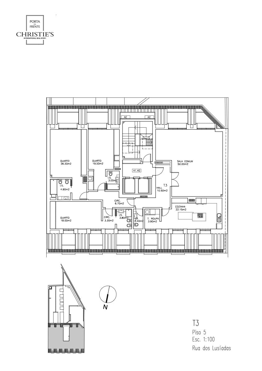 Apartamento T3 com vista, Alcântara, Lisboa - Imagem 38