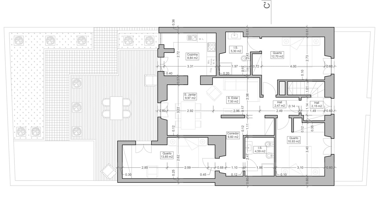Apartamento T3 com piscina, São João do Estoril, Cascais - Imagem 35