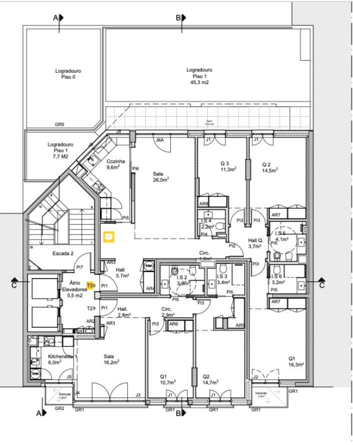 Apartamento T3 com jardim, Campo Grande, Lisboa - Imagem 29