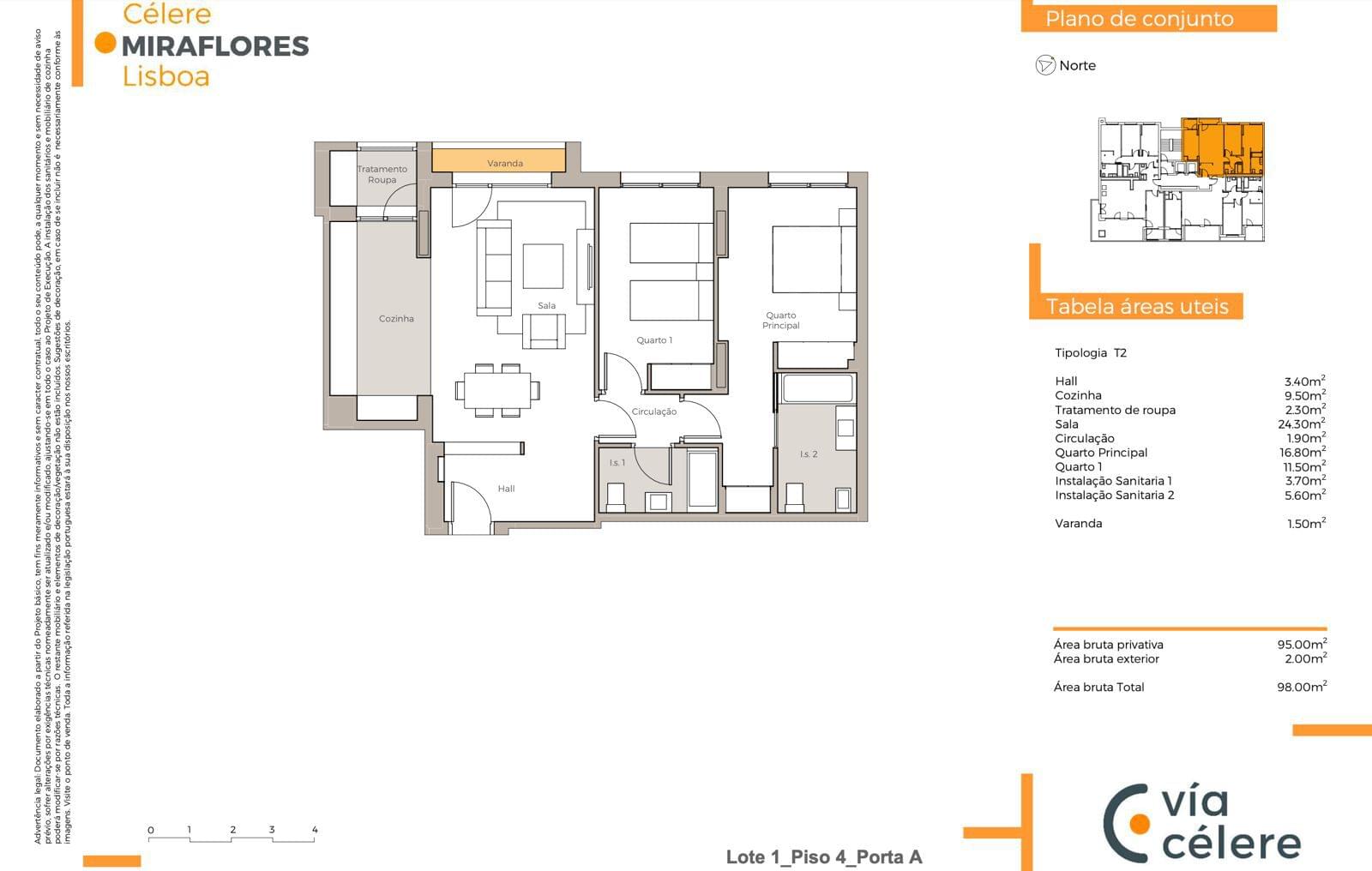 Apartamento T2 com estacionamento, Miraflores, Oeiras - Imagem 22