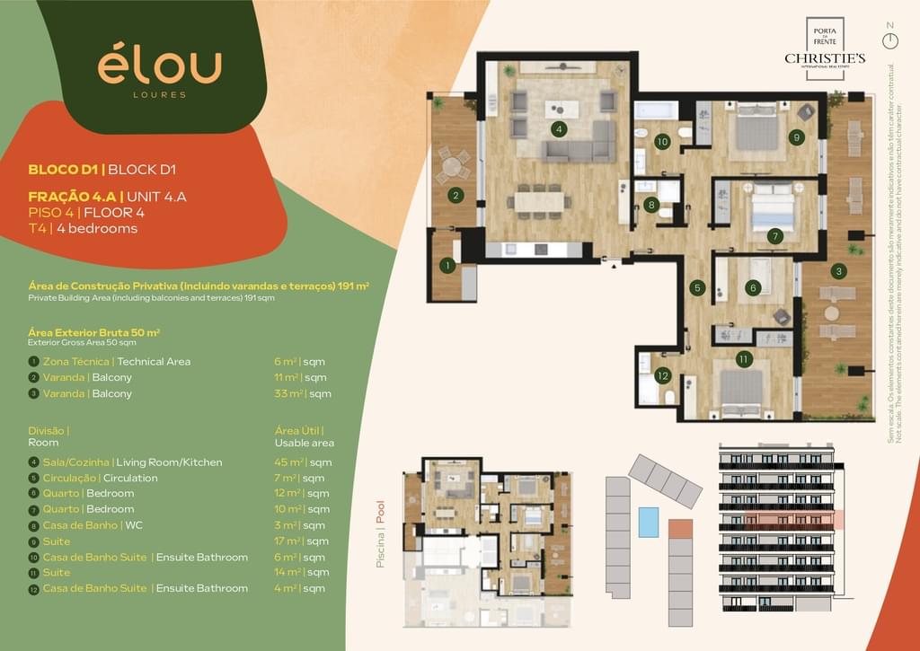 4 Bedroom Apartment with swimming pool, Loures 1478556966