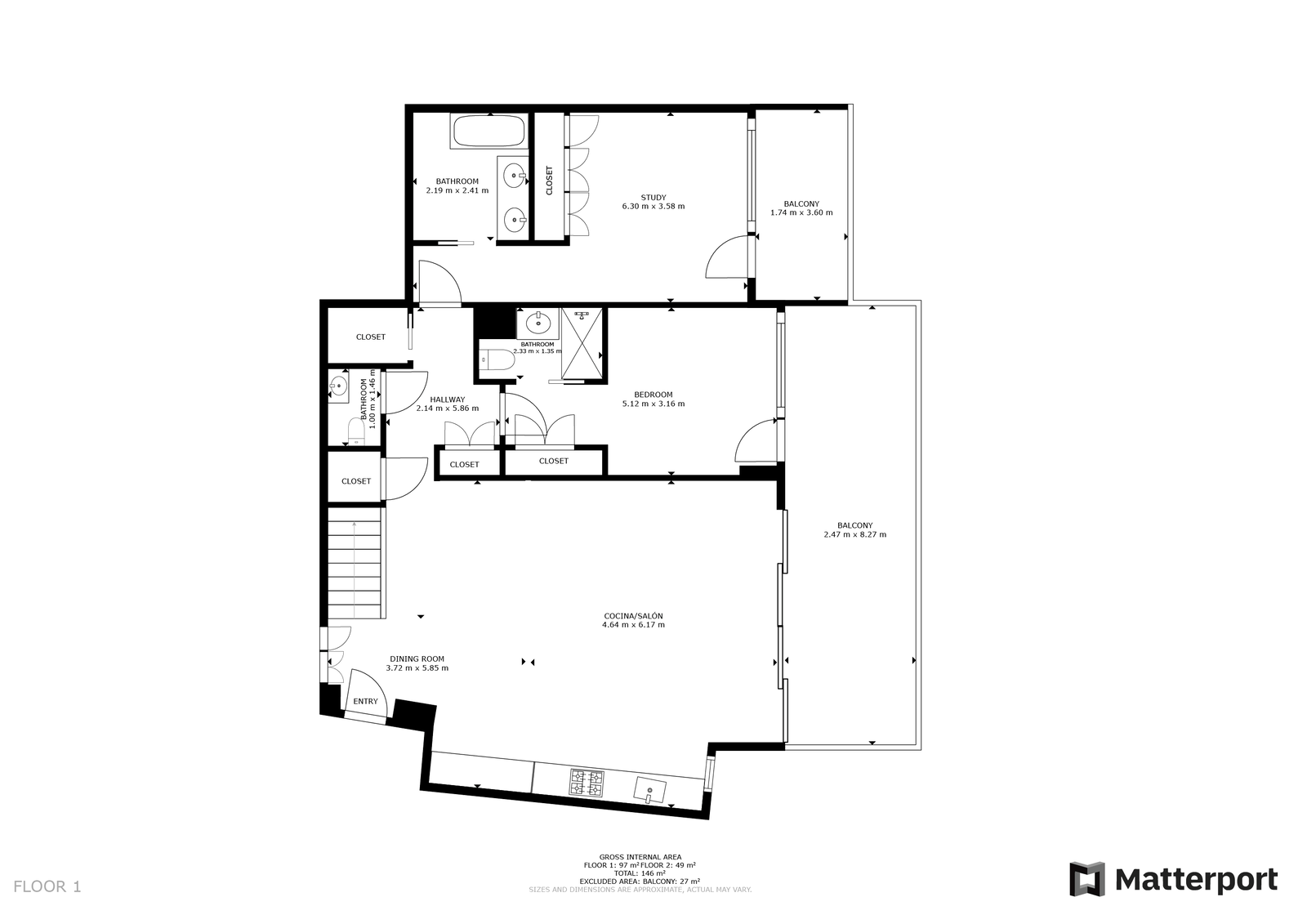 Penthouse T3 com piscina, Cascais - Imagem 27