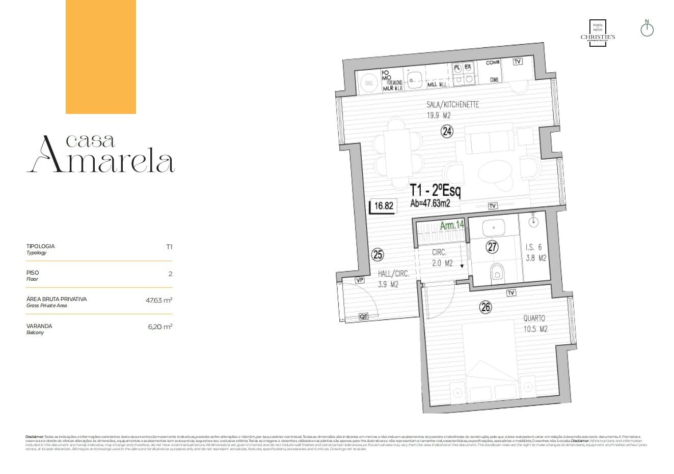 Apartamento T1 com varanda, Trafaria, Almada - Imagem 31
