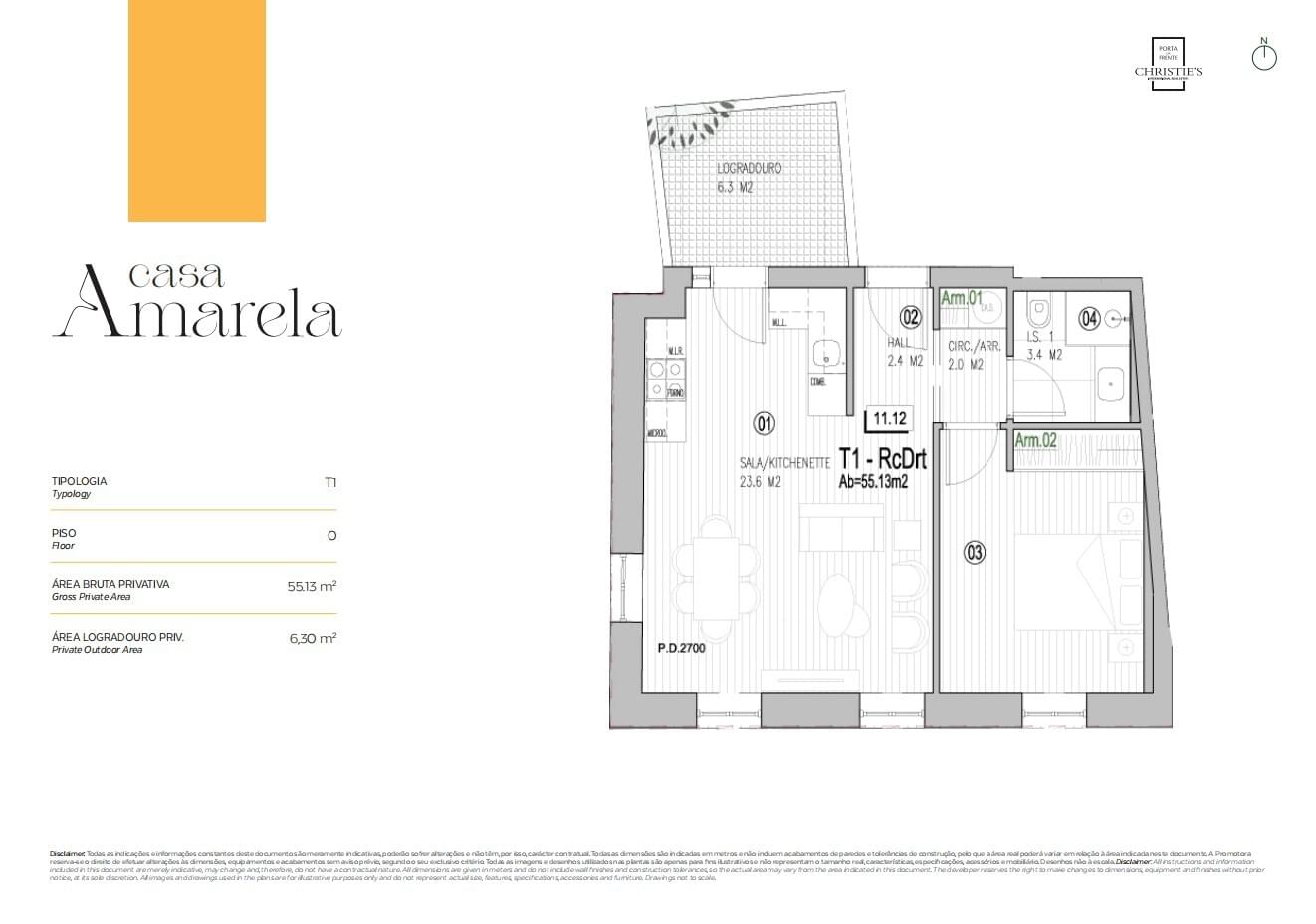Apartamento T1 com terraço, Trafaria, Almada - Imagem 29