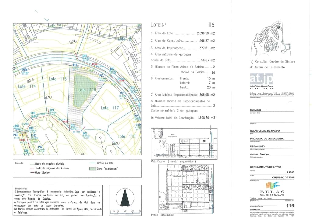 Plot 2696 m2, Belas Clube de Campo, Sintra 995164509
