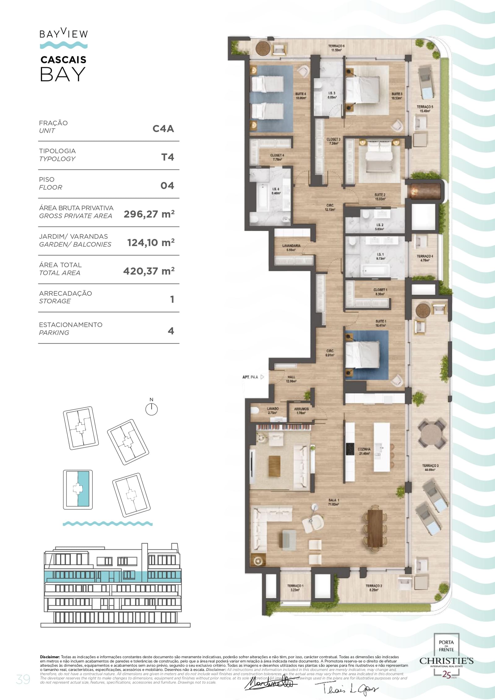 Apartamento T4 com piscina, Centro Cascais, Cascais - Imagem 2
