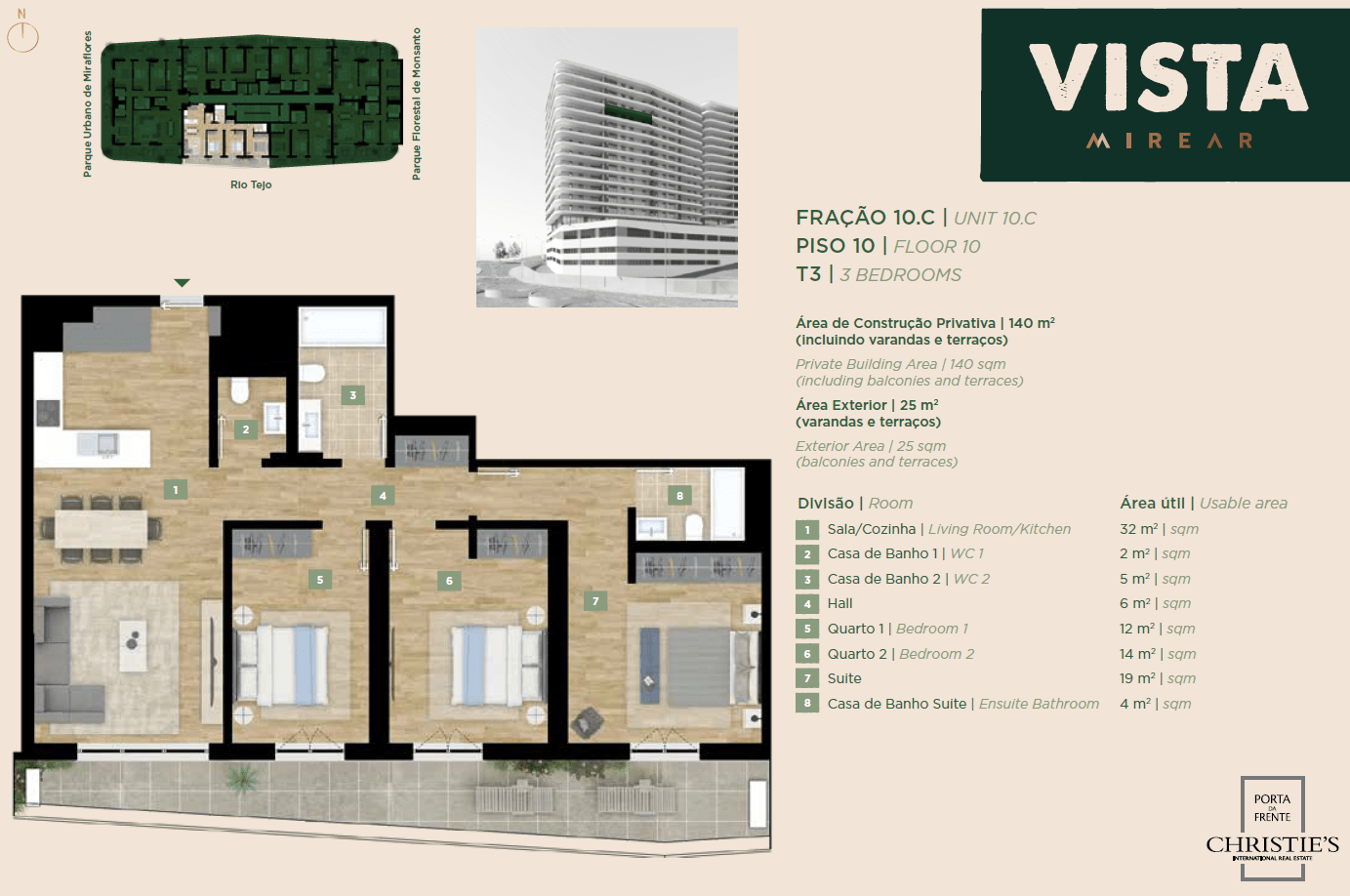Apartamento T3 com piscina, Miraflores, Oeiras - Imagem 2