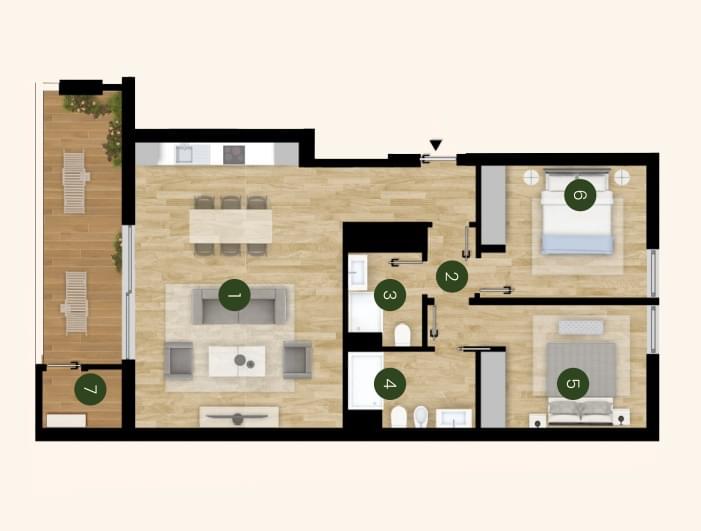 Apartamento T2 com piscina, Santo António dos Cavaleiros, Loures - Imagem 17