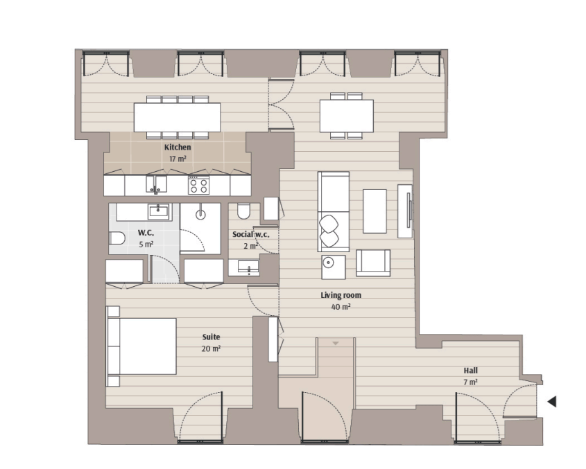 Apartamento T3 com jardim, Campo Mártires da Pátria, Lisboa - Imagem 32