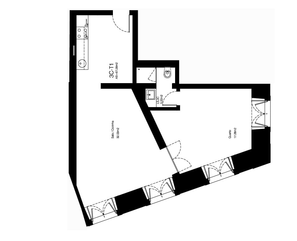 Apartamento T1 novo, Cais do Sodré, Lisboa - Imagem 29