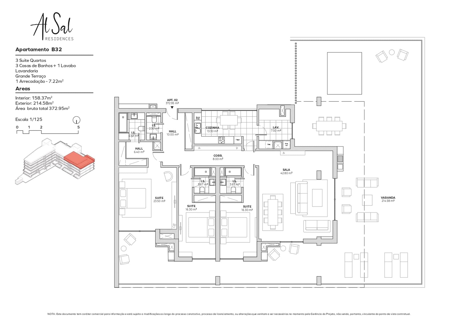 Penthouse T3 com piscina, Alcochete - Imagem 20