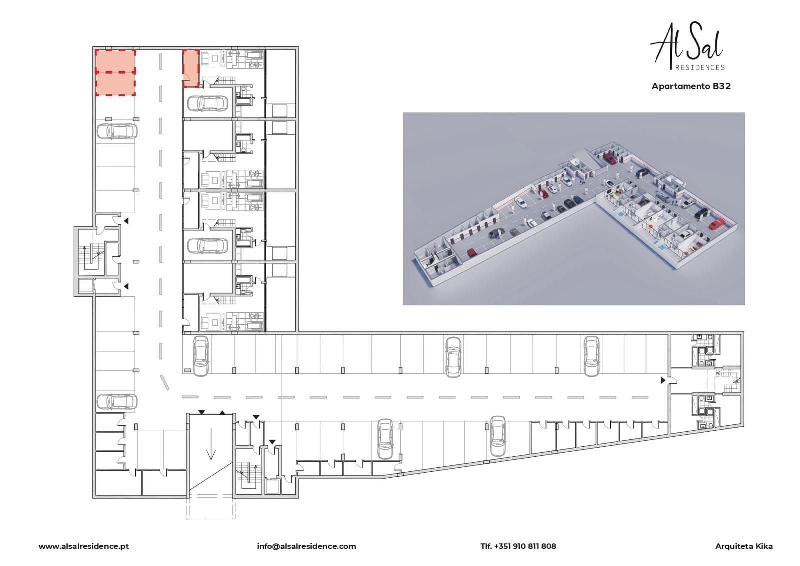 Penthouse T3 com piscina, Alcochete - Imagem 19