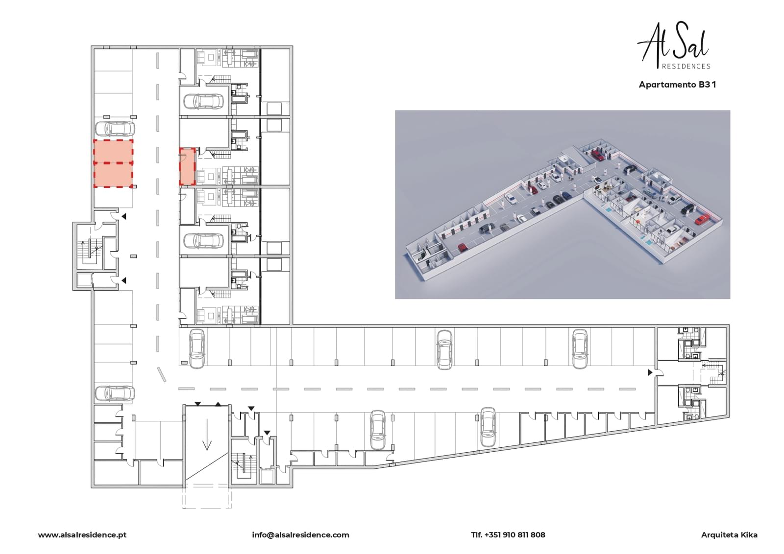 Penthouse T3 com piscina, Alcochete - Imagem 19