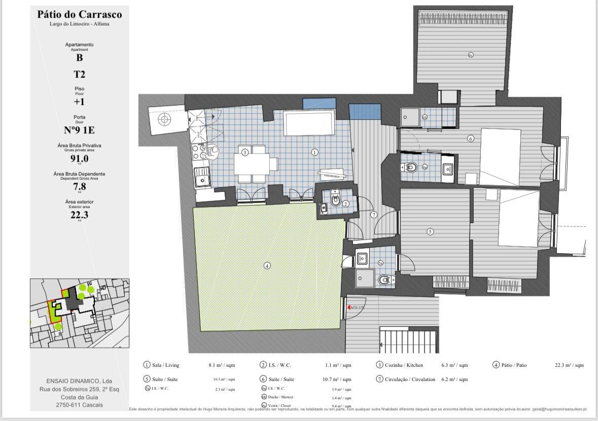 Apartamento T2 com terraço, Alfama, Lisboa - Imagem 27