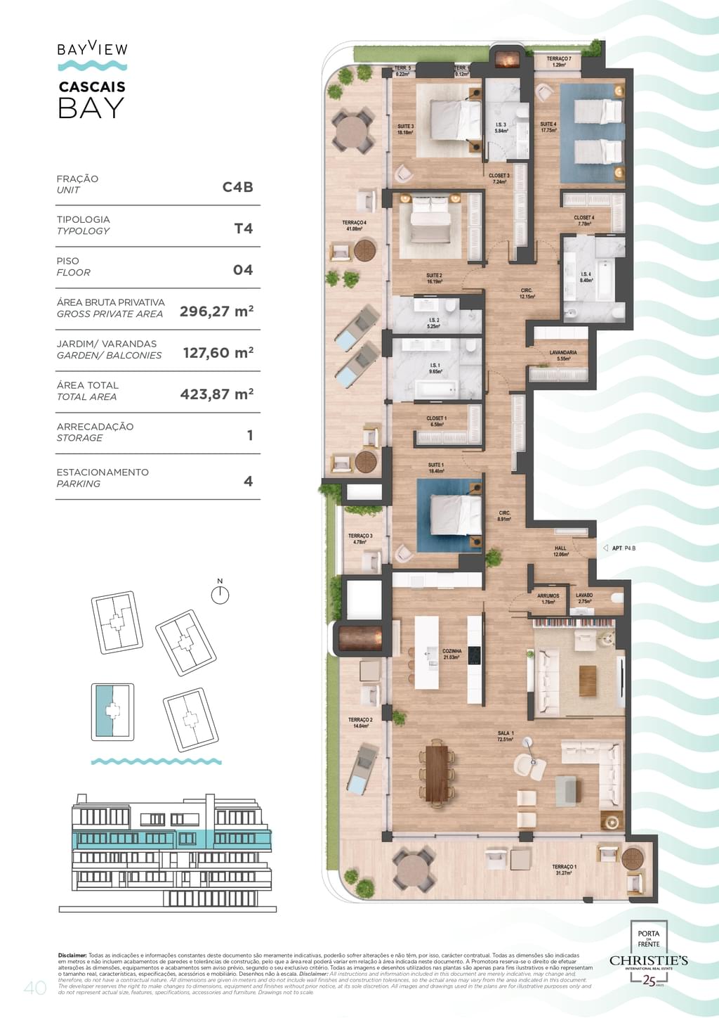 4 Bedroom Apartment with swimming pool, Cascais 2985978322