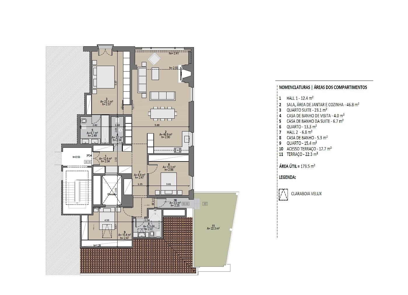 Apartamento T3 com vista, Lapa, Lisboa - Imagem 16
