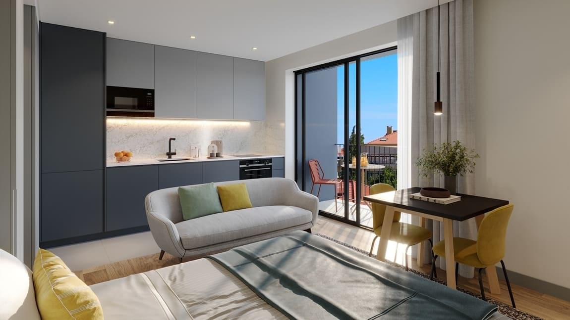 Appartement studio dans le Alagoa Living E345, Carcavelos, Cascais - Image 2