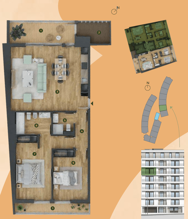 2 Bedroom Apartment with garden, Bela Vista, Loures