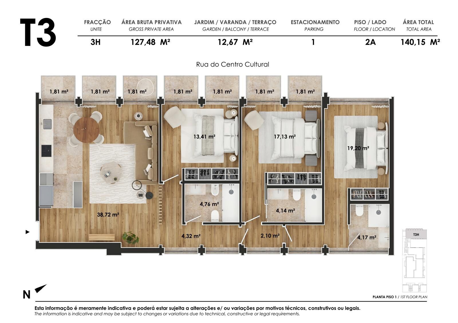 3 Bedroom Apartment with parking, Alvalade, Lisboa - Image 14
